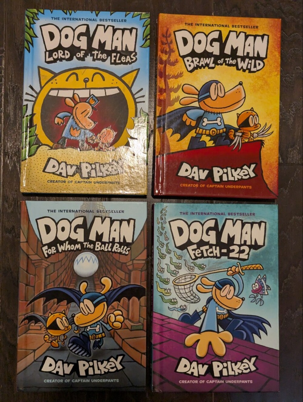 Dog Man Book Set #5,6,7,8